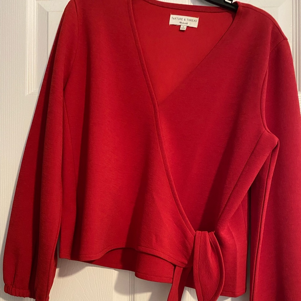 Red blouse